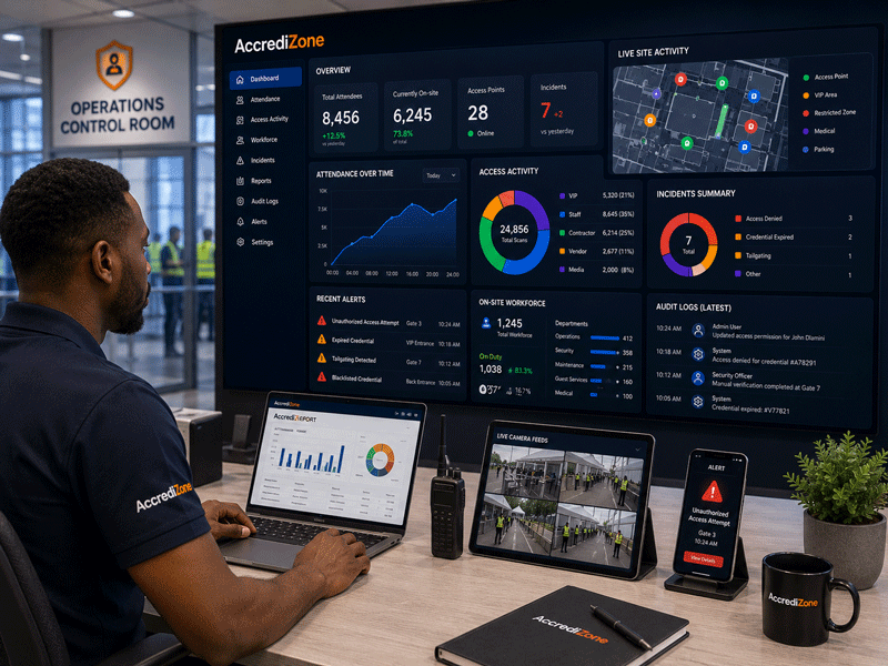 Monitor operations with AccrediZone